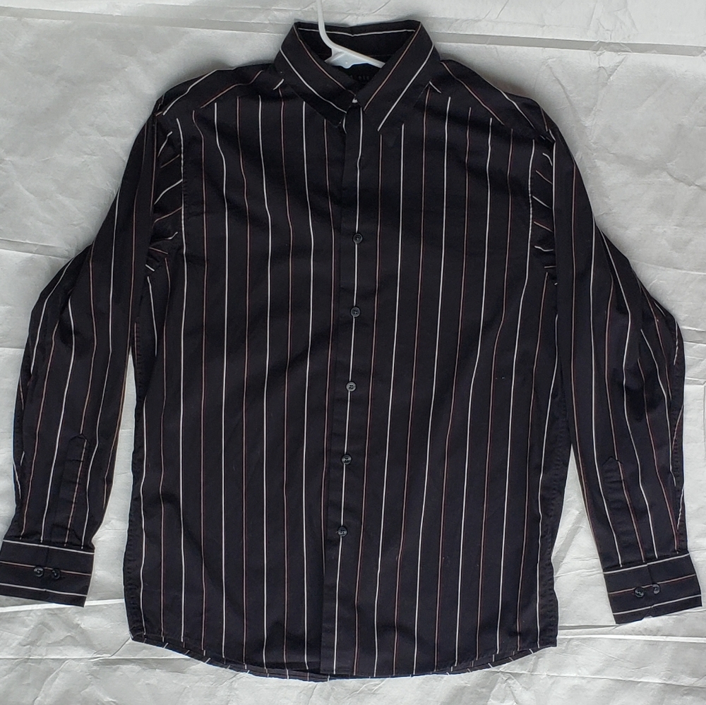 Axcess Black striped dress shirt